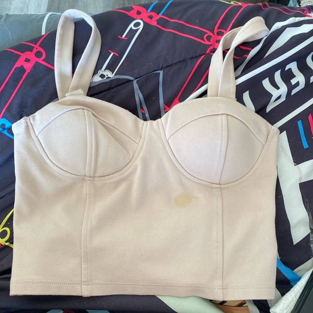 Shinestar cropped corset top